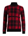 Woolrich Woman Turtleneck Brick Size M Mohair Wool, Polyamide, Wool In Multi