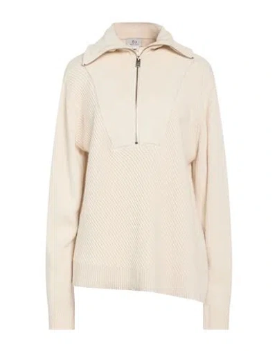 Woolrich Woman Turtleneck Cream Size L Polyester, Viscose, Wool, Cashmere In Neutral