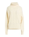 Woolrich Woman Turtleneck Ivory Size L Cashmere In Neutral