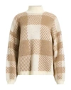 Woolrich Woman Turtleneck Ivory Size L Wool, Mohair Wool, Polyamide In Neutral