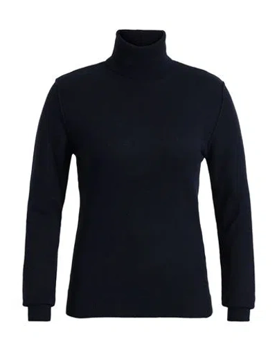 Woolrich Woman Turtleneck Midnight Blue Size M Polyamide, Viscose, Wool, Cashmere