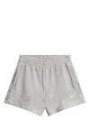 Woolrich Heathered Texture Elasticated Waistband Shorts In Grey