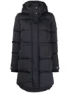Woolrich Hooded Down Jacket In Black