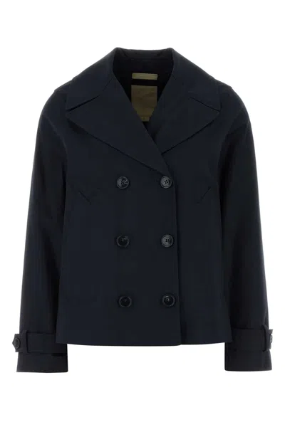 Woolrich Women's Cotton Trench Jacket In Black