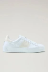 Woolrich Logo-print Lace-up Sneakers In Gray