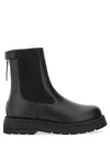 Woolrich Logo-embossed Leather Chelsea Boots In Black