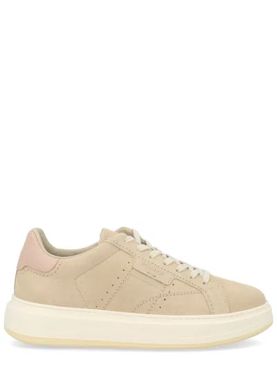 Woolrich Women's Leather Sneaker In Neutral