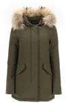 Woolrich Women Dark Green Size L In Khaki
