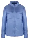 Woolrich Women's Nylon Overshirt In Light Blue