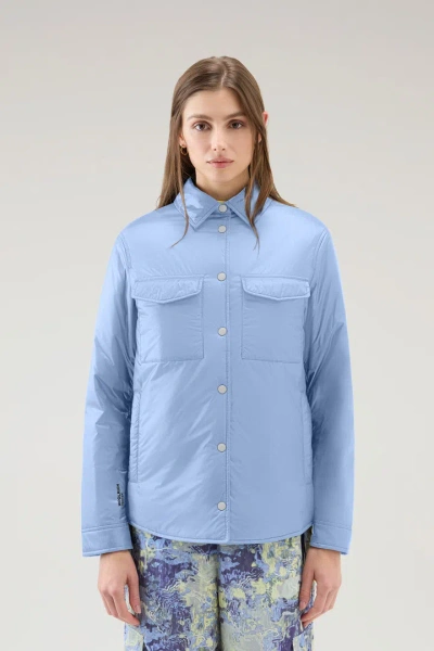 Woolrich Women Sea Breeze Size S In Blue