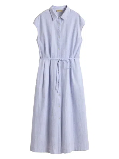 Woolrich Women's Sleeveless Shirt Dress With Drawstring Waist