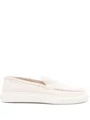 Woolrich Suede Leather Slip On Sneakers In White