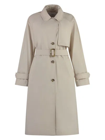WOOLRICH WOMEN'S TECHNO FABRIC TRENCH COAT