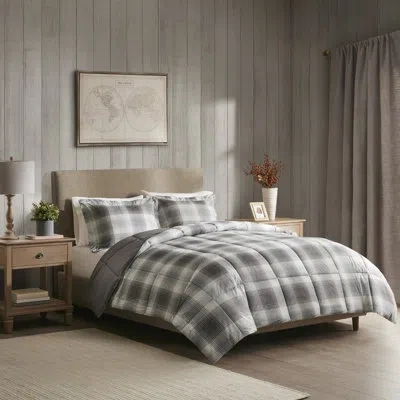 Woolrich Woodsman Softspun Down Alternative Comforter Mini Set In Gray