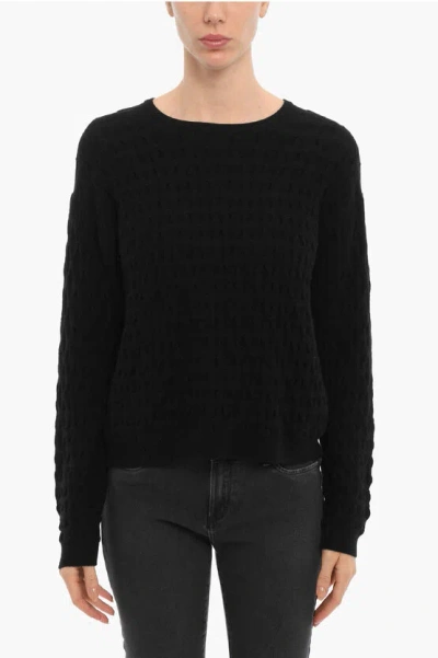 Woolrich Wool And Cashmere Sweater In Black