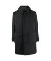 Woolrich Wool-blend Button-up Coat In Black