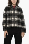 Woolrich Wool Blend Check Gentry Overshirt With Zip In Multi