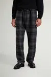Woolrich Wool Blend Flannel Easy Pants In Multi