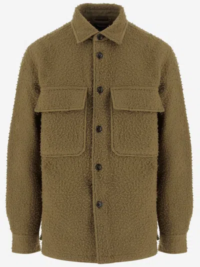 WOOLRICH WOOL BLEND OVERSHIRT