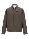 Woolrich Button-fastening Shirt Jacket In Brown