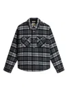 Woolrich Checked Pattern Shirt Jacket With Flap Pockets In Multi
