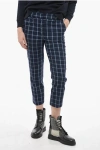 Woolrich Wool-blended Comfort Pants With Check Pattern