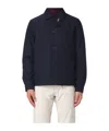 Woolrich Wool Buttoned Shirt Jacket In Black