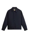 Woolrich Wool Buttoned Shirt Jacket In Animal Print