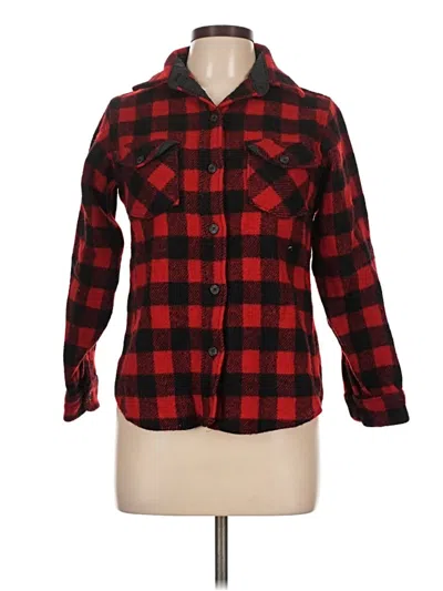 Pre-owned Woolrich Wool Cardigan Sweater In Red
