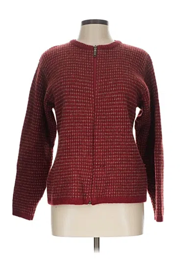 Pre-owned Woolrich Wool Cardigan Sweater In Red