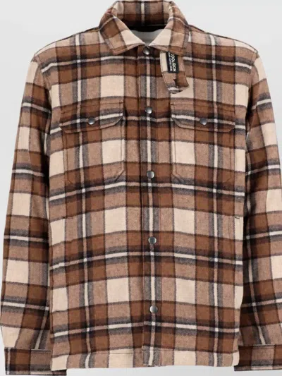 Woolrich Wool Coat In Brown