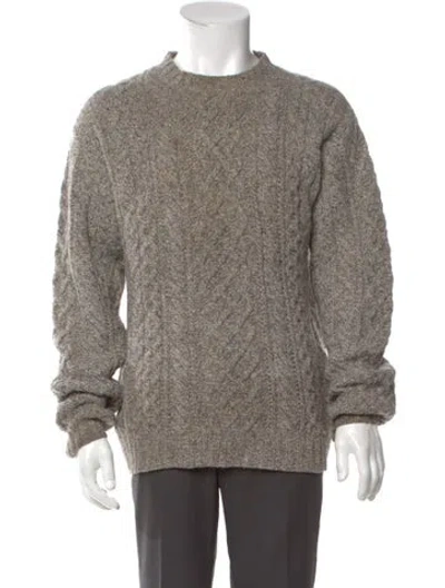 Pre-owned Woolrich Wool Crew Neck Pullover In Neutral