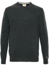 Woolrich Wool Crew-neck Sweater In Grey