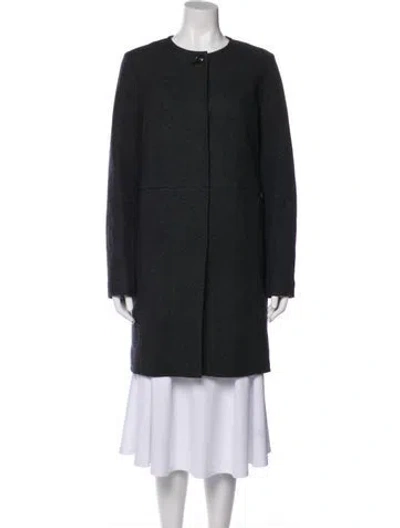 Pre-owned Woolrich Wool Faux Fur Vest In Gray