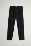 Woolrich Wool Flannel Milton Pant In Black
