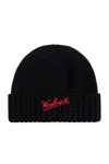 Woolrich Logo Intarsia Knit Beanie