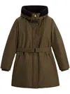 Woolrich Wool Insulated Arctic Parka Jacket For Women In Navy