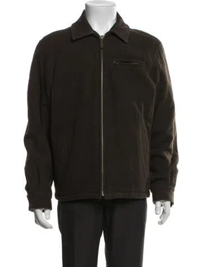 Pre-owned Woolrich Wool Jacket In Black