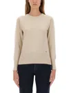 Woolrich Crew Neck Knitwear Long Sleeves In Neutral