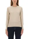 Woolrich Crew Neck Knitwear Long Sleeves In Neutral