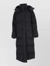 Woolrich Wool Parka Coat In Black