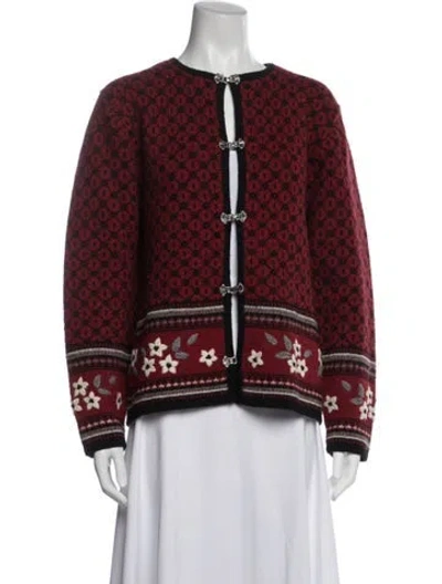 Pre-owned Woolrich Wool Patterned Jacket In Red