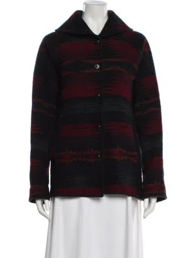 Pre-owned Woolrich Wool Plaid Print Jacket In Multi