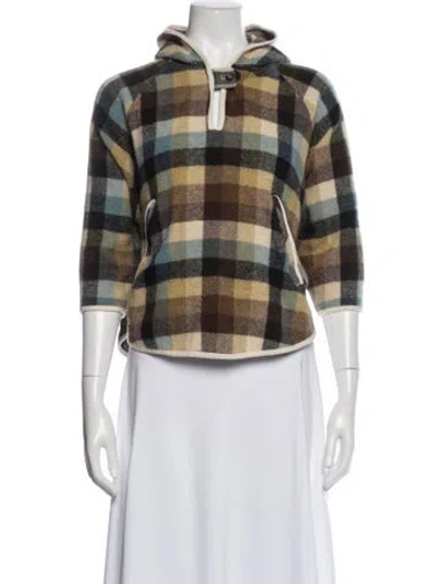Pre-owned Woolrich Wool Plaid Print Jacket In Multi