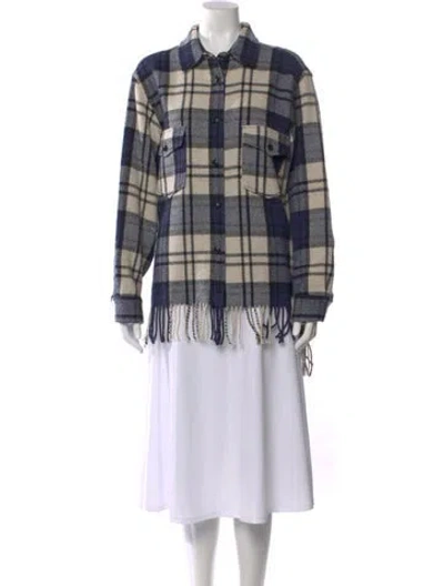 Pre-owned Woolrich Wool Plaid Print Sweater In Multi