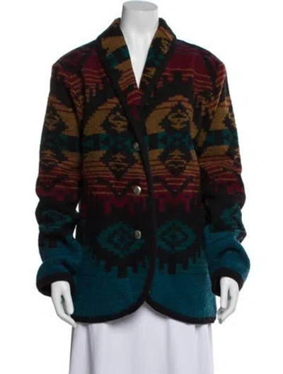 Pre-owned Woolrich Wool Printed Jacket In Multi