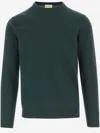Woolrich Logo Embroidered Crewneck Jumper In Green