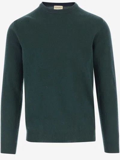 Woolrich Wool Pullover In Green