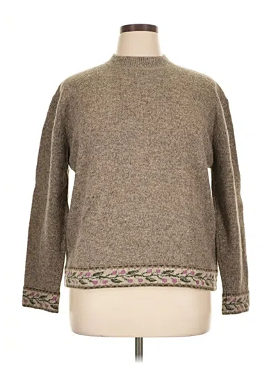 Pre-owned Woolrich Wool Pullover Sweater In Brown