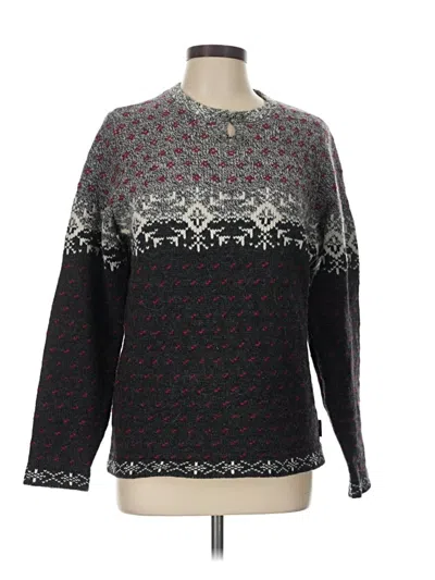 Pre-owned Woolrich Wool Pullover Sweater In Gray